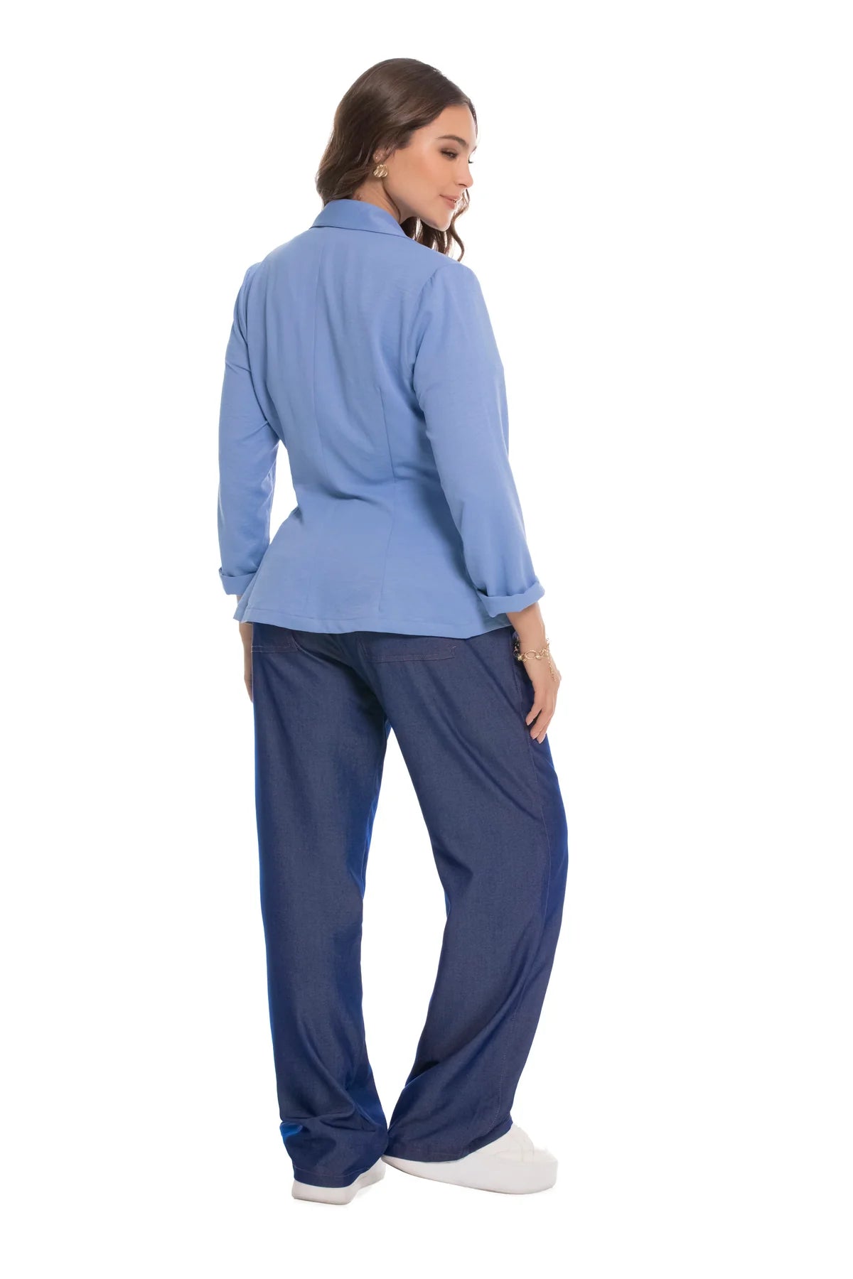 Blazer Azul para Mujer Elegante y Casual – Ryocco