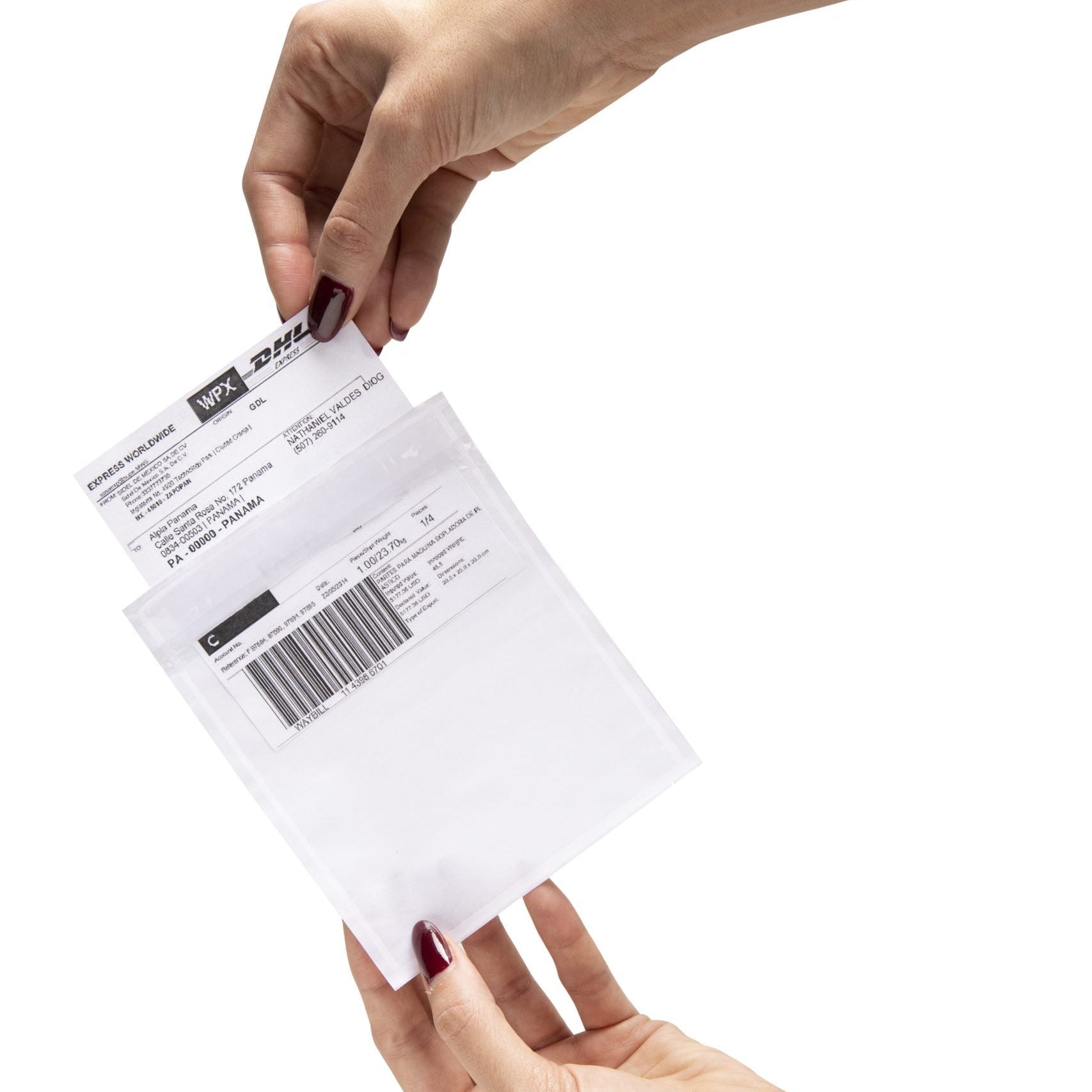 Bolsillos Portaguía x 100 unidades 9.5cm X 11.5cm Saldos A Huevo