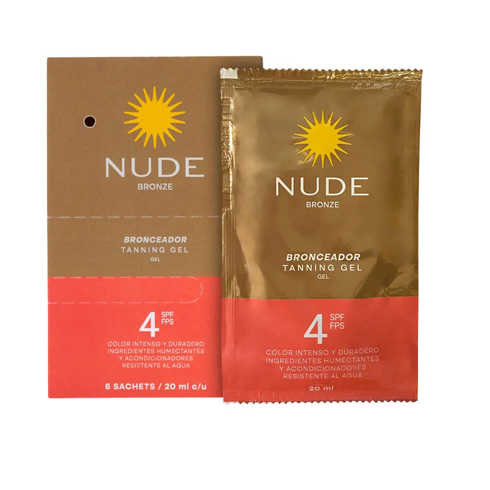 Bronceador Nude en Gel SPF 4 – Caja x 6 Unidades de 20 ml
