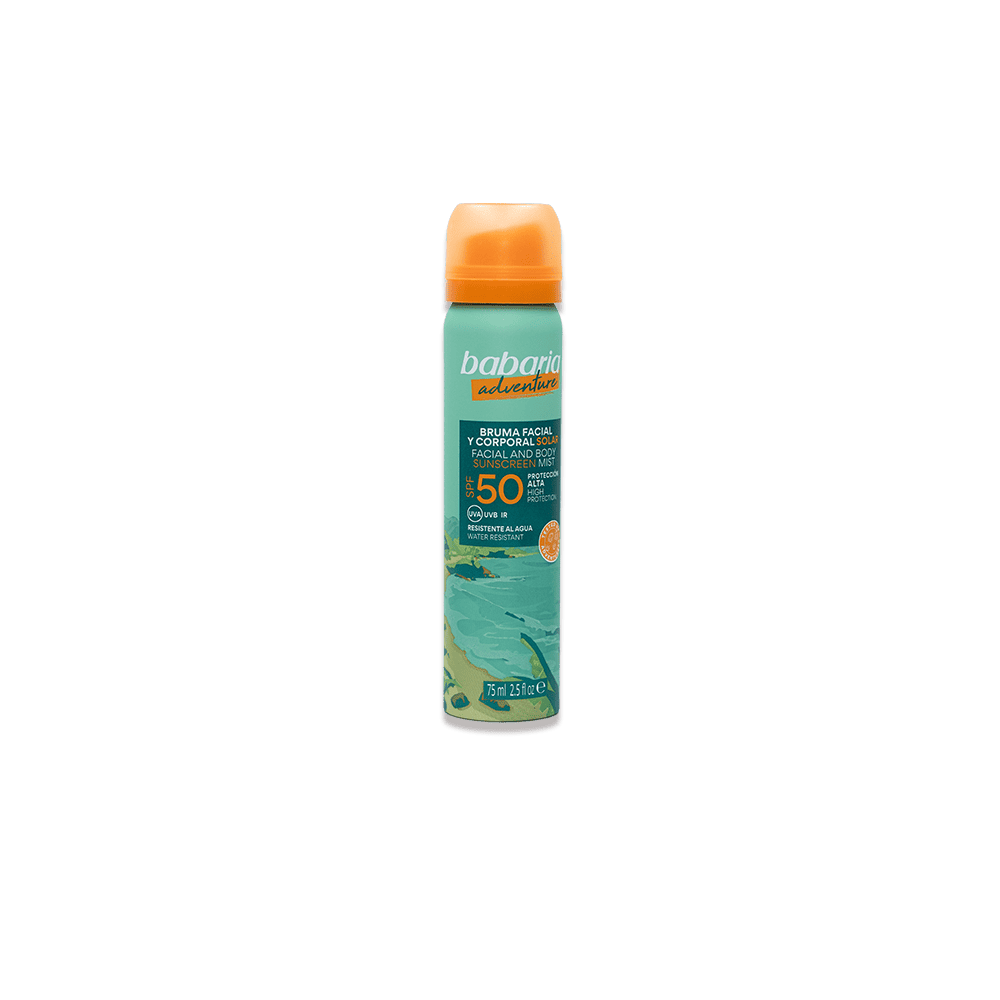 Bruma Facial Solar Adventure SPF 50 de 75 ml – Babaria