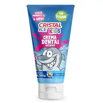 Crema Dental Cristal Ice Kids Sin Flúor x 75 ml