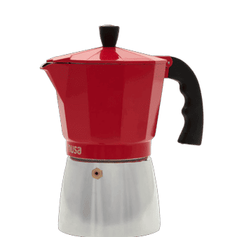Cafetera Italiana Espresso 6 Tazas Roja – IMUSA