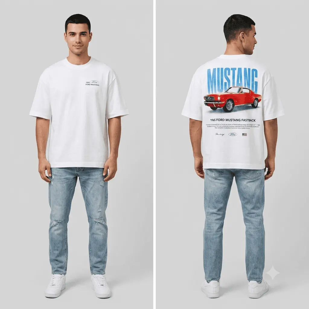 Camiseta Relaxed Fit Ford Mustang 1965 - H&M