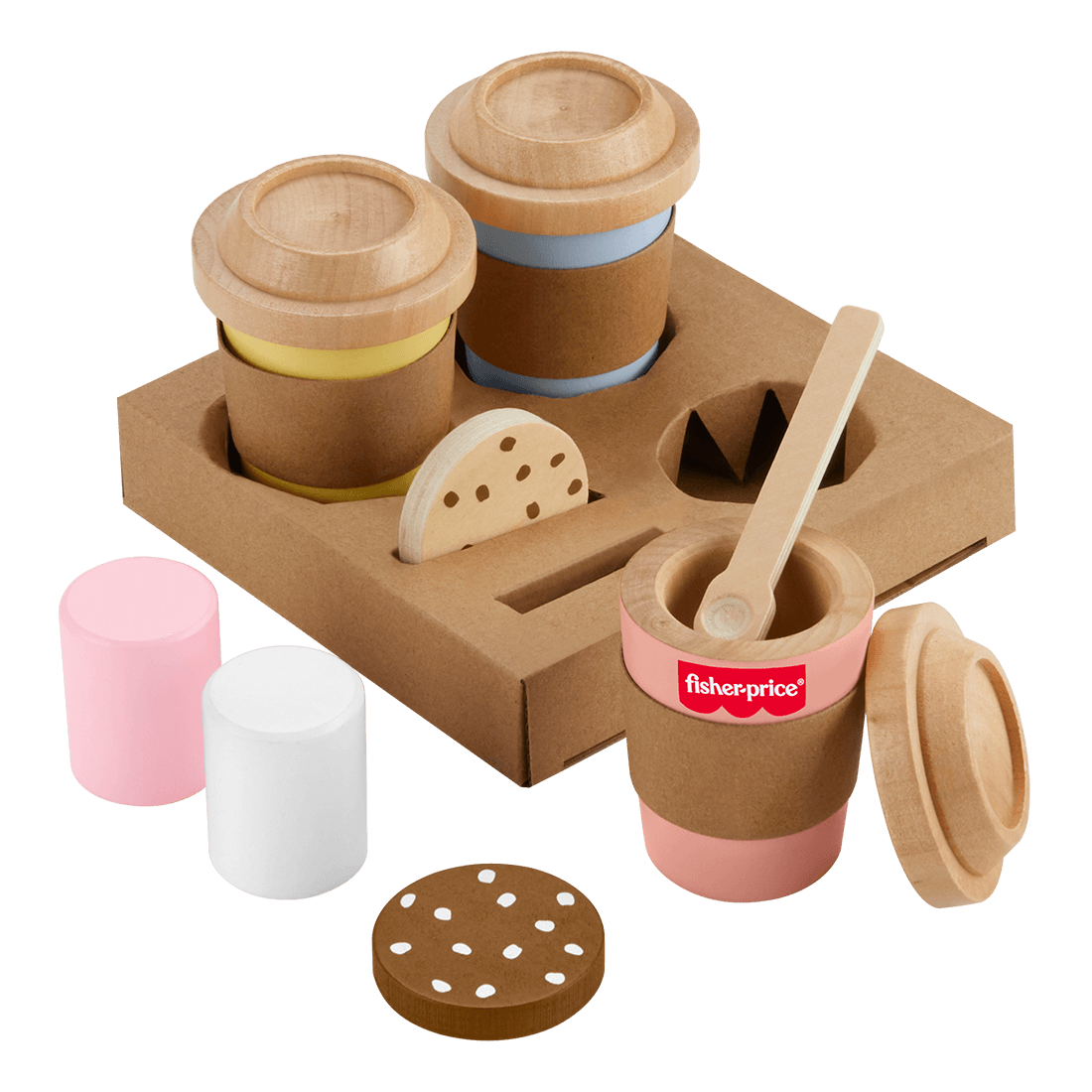 Juego de Madera Mi Primer Capuchino para Llevar – Fisher Price