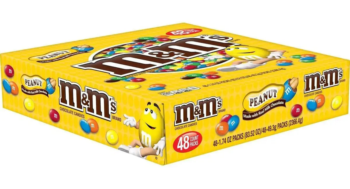 Chocolates M&M Mani Caja x 48 unidades en oferta outlet Colombia saldos a huevo