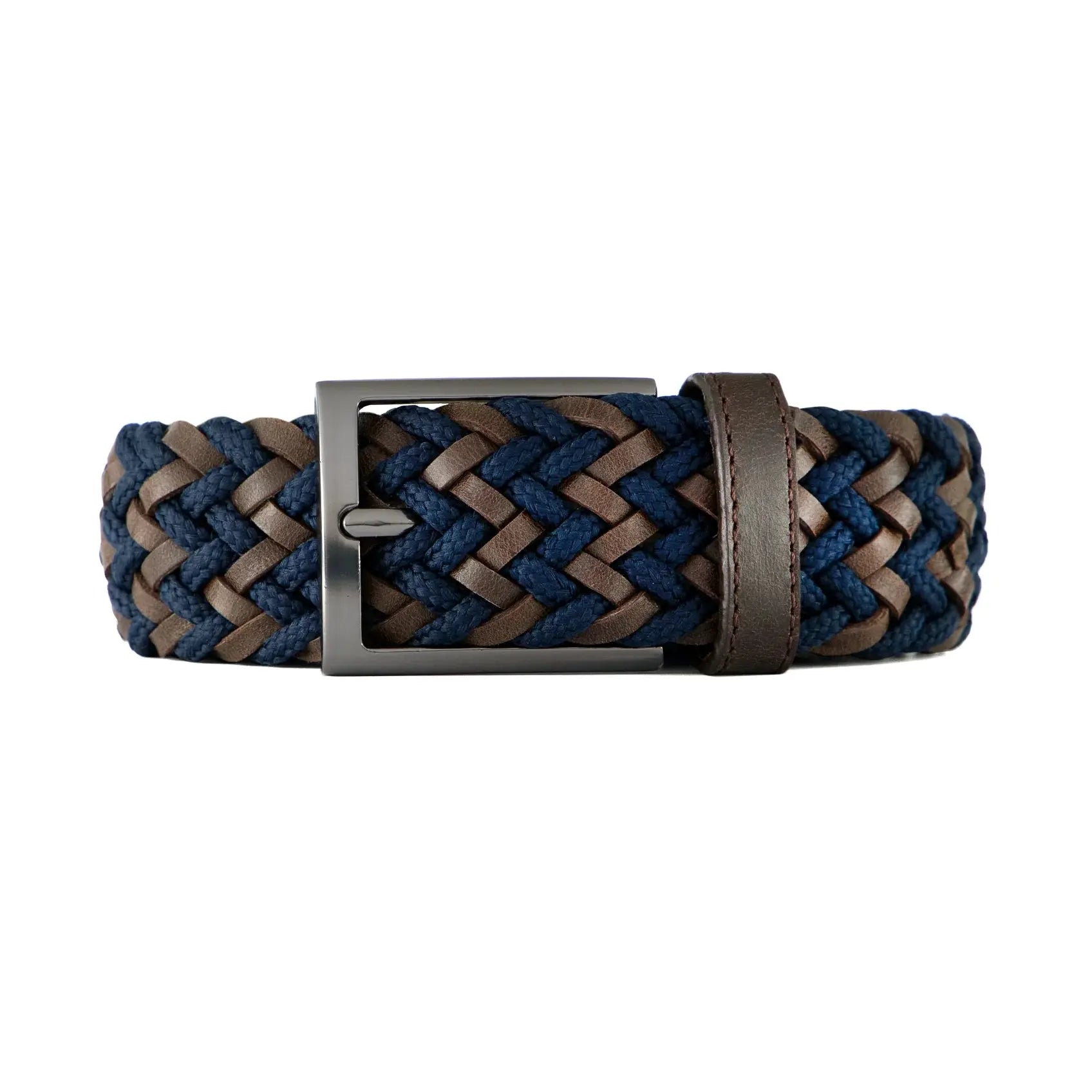 Cinturón Leather Fusion Azul-Café - LAZO en oferta outlet Colombia saldos a huevo