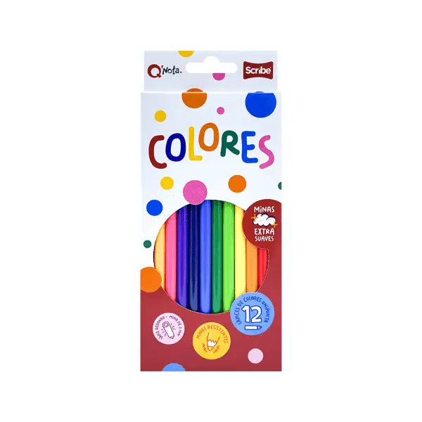 Colores Unipunta Q Nota Set x 12 und - Scribe en oferta outlet Colombia saldos a huevo
