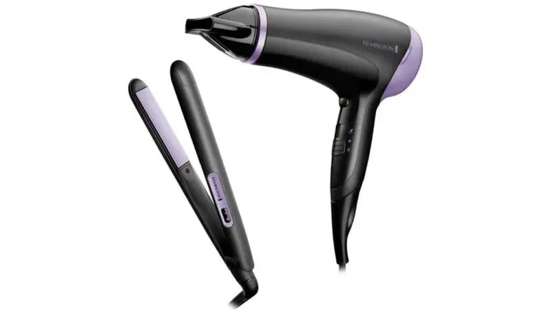 Combo Plancha Alisadora y Secador Remington libre de frizz D3016GP en oferta outlet Colombia saldos a huevo