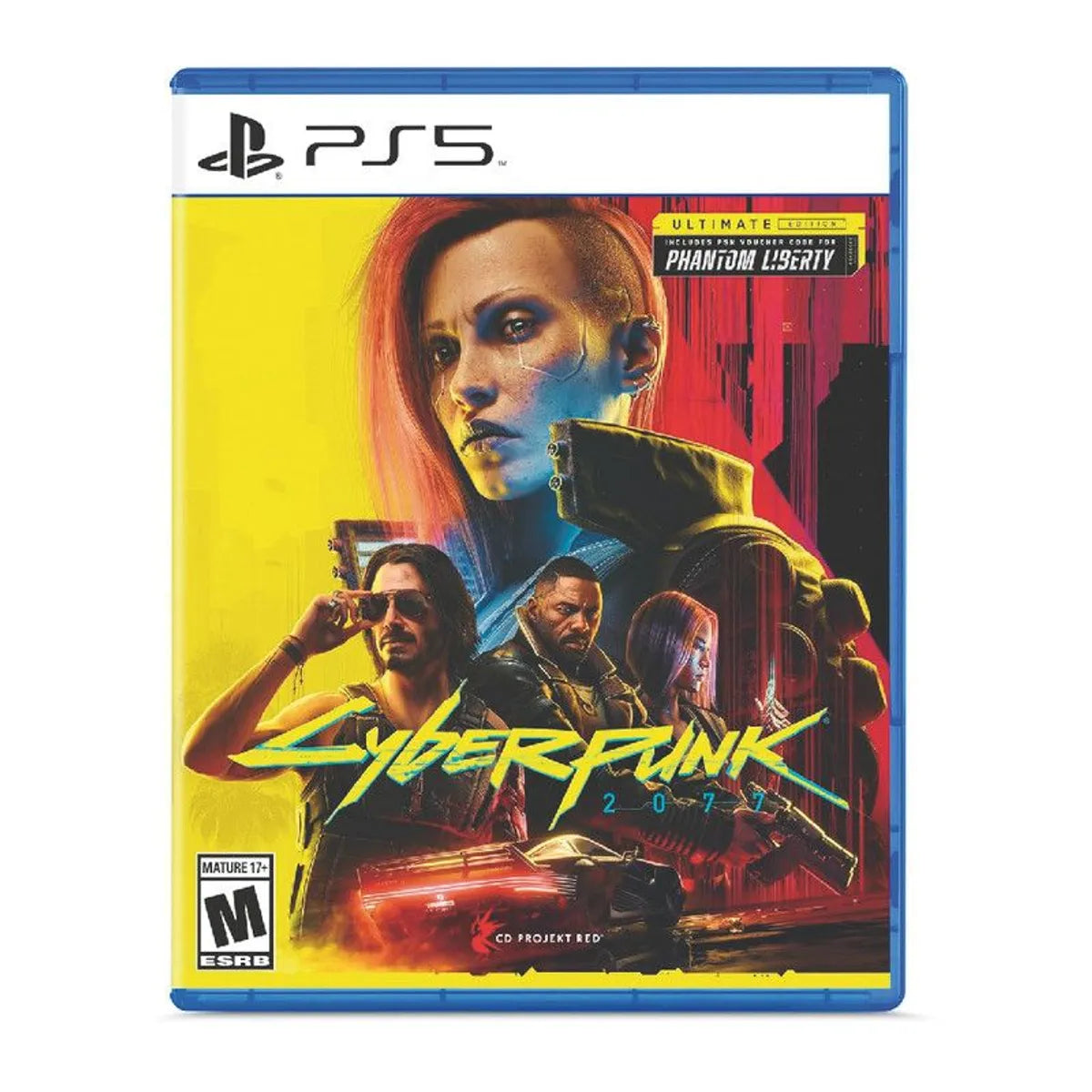 Videojuejo Cyberpunk 2077 Ultimate Edition para PlayStation 5 en oferta outlet Colombia saldos a huevo
