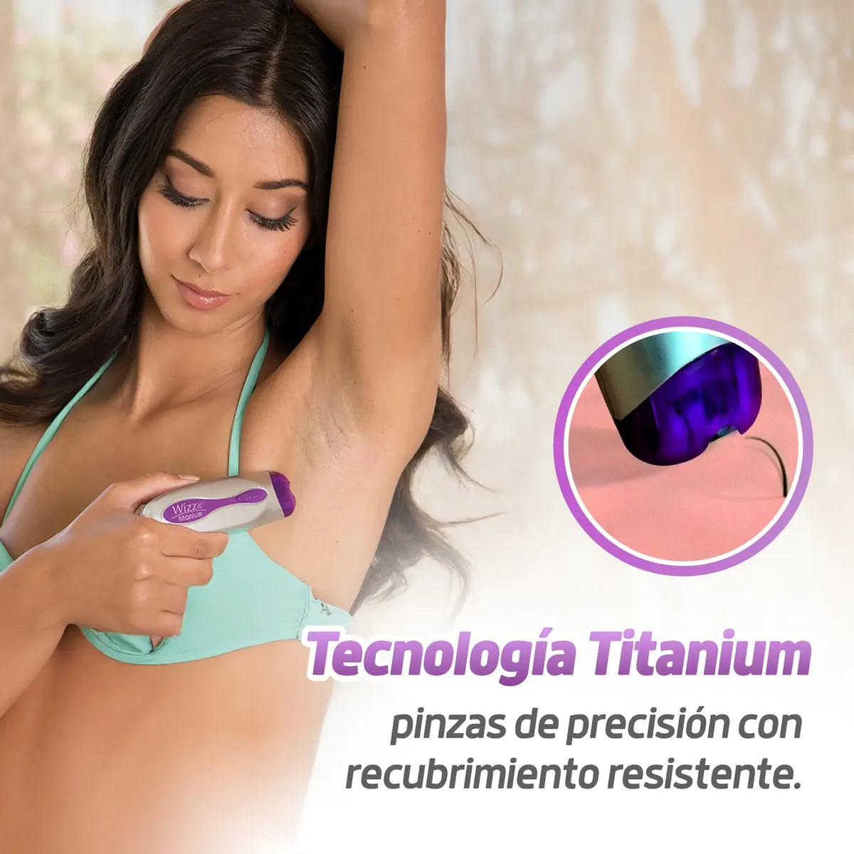 Depilador Eléctrico Portátil Wizzit Titanium con Estuche en oferta outlet Colombia saldos a huevo