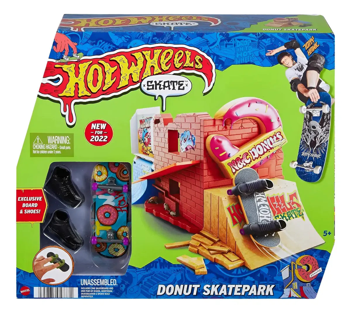 Hot Wheels Skate Pista de Patinaje con Dona – Mattel