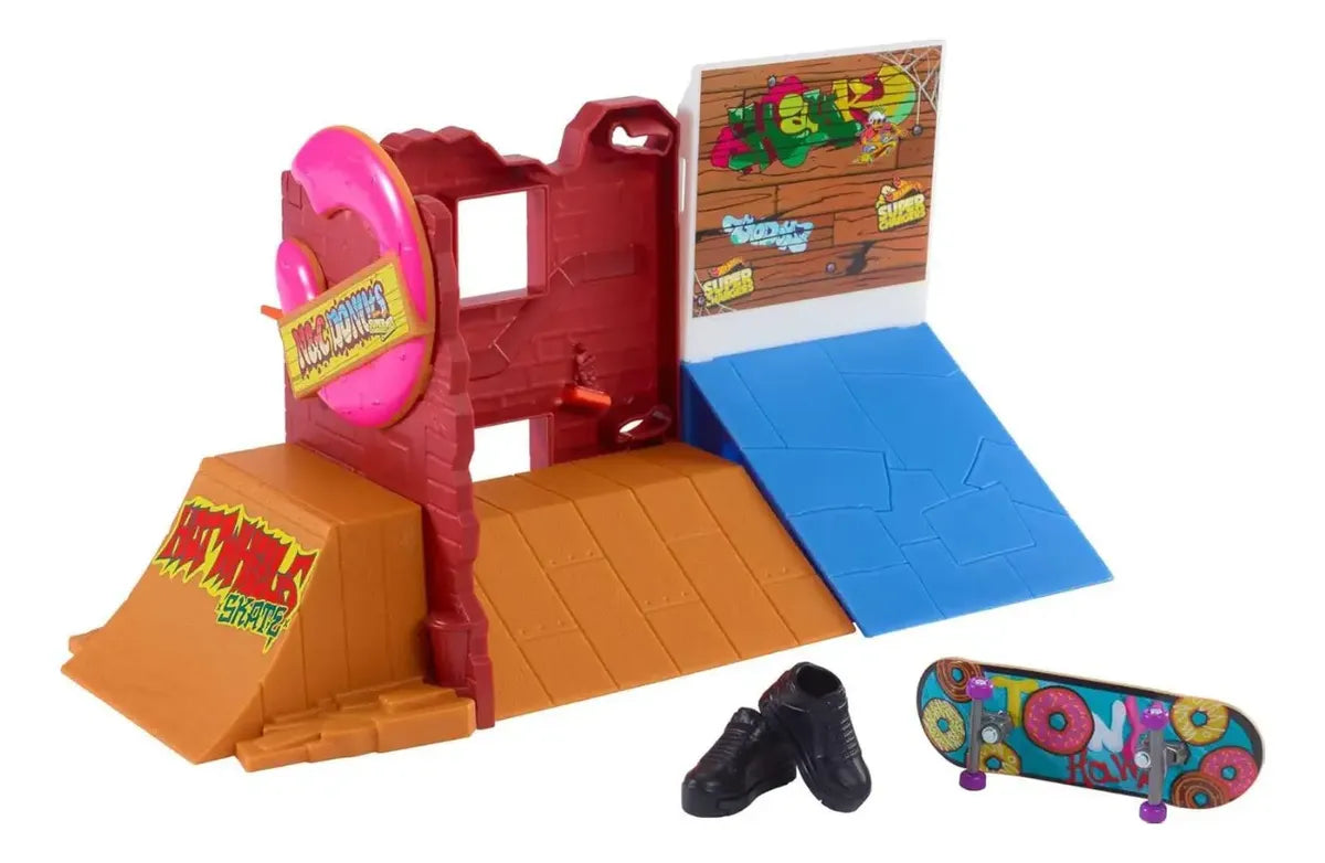 Hot Wheels Skate Pista de Patinaje con Dona – Mattel