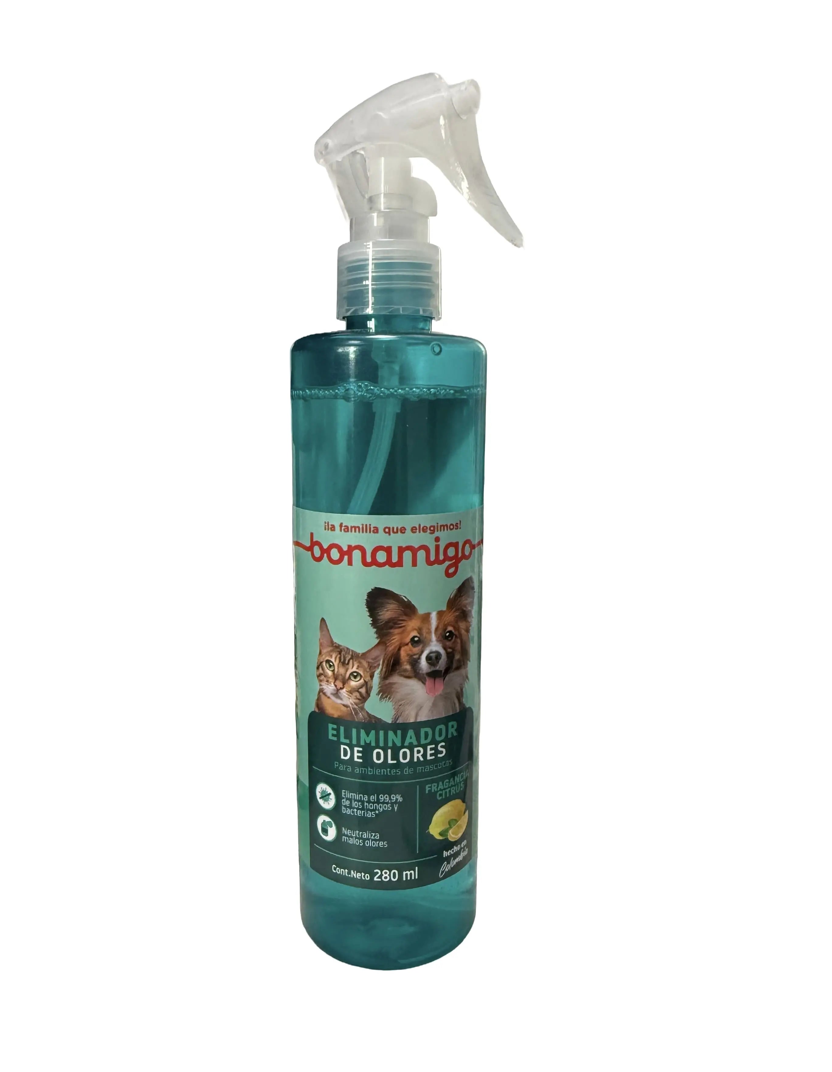 Eliminador de Olores para Mascotas Bonamigo 280 ml en oferta outlet Colombia saldos a huevo