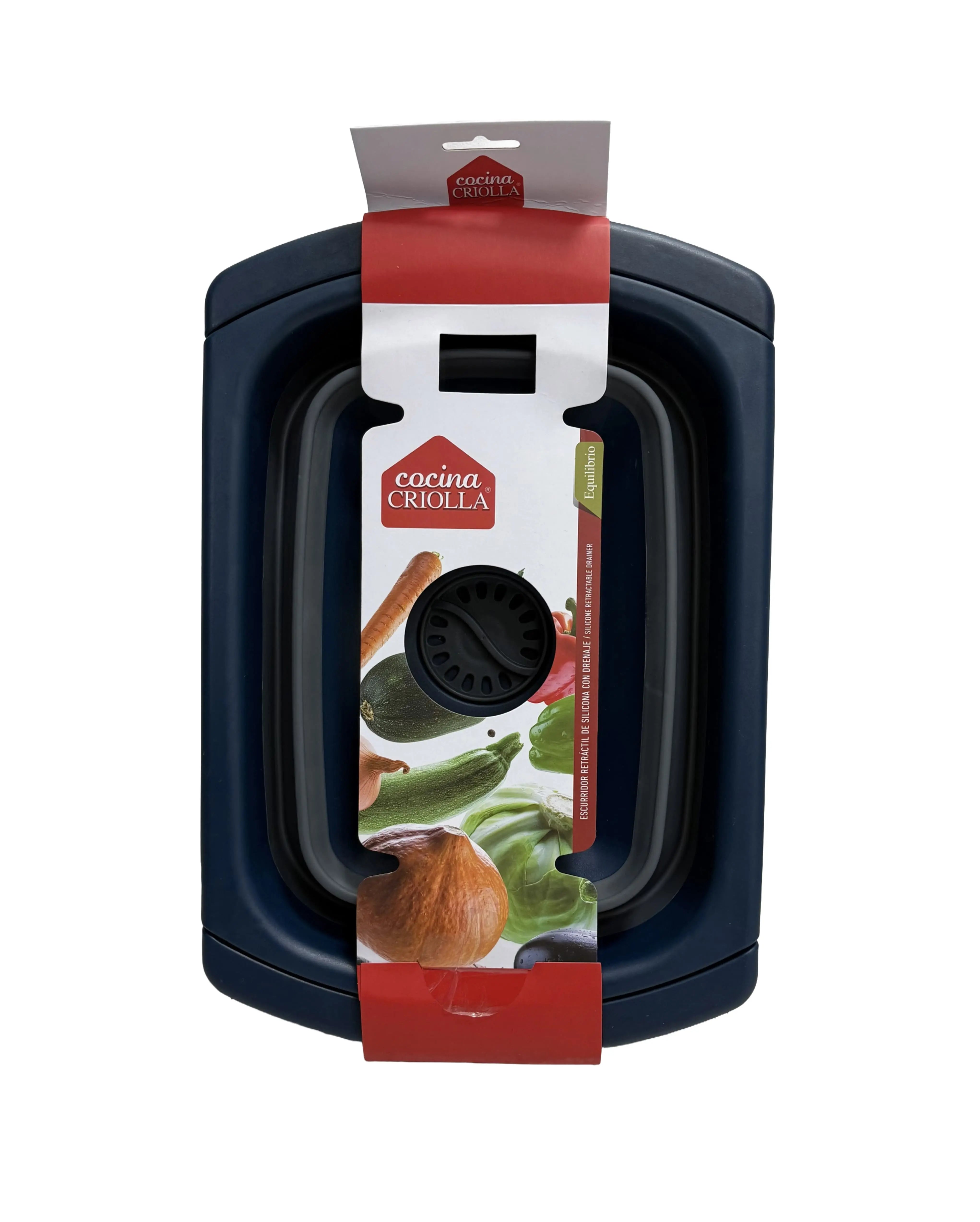 Escurridor Retráctil de Silicona con Drenaje - Cocina Criolla en oferta outlet Colombia saldos a huevo