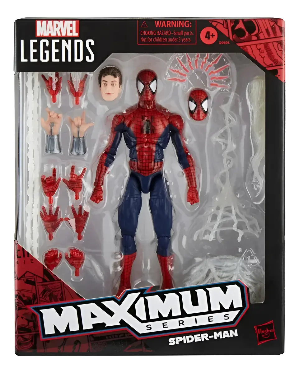 Figura de Marvel Legends Maximum Series Deluxe Spider-Man - Hasbro