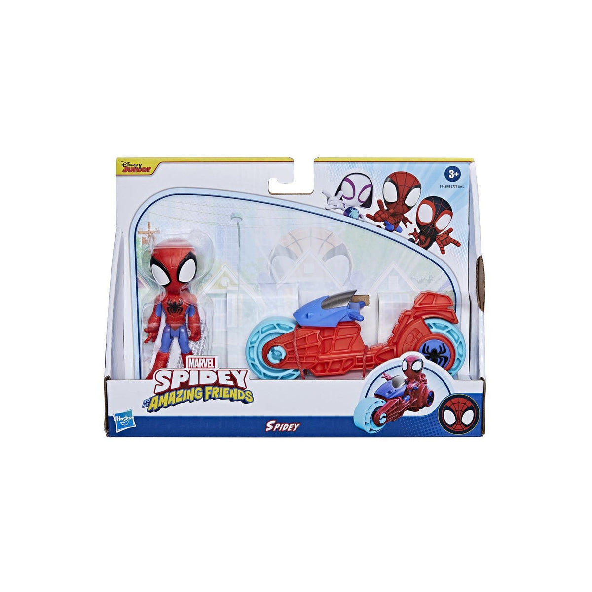 Figura Ghost-Spider con Motocicleta Spidey y sus Sorprendentes Amigos