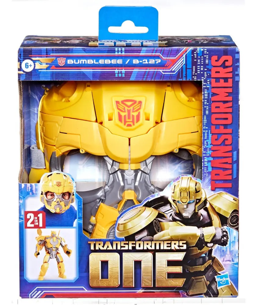 Transformers One Bumblebee B-127 Figura y Máscara 2 en 1 – Hasbro