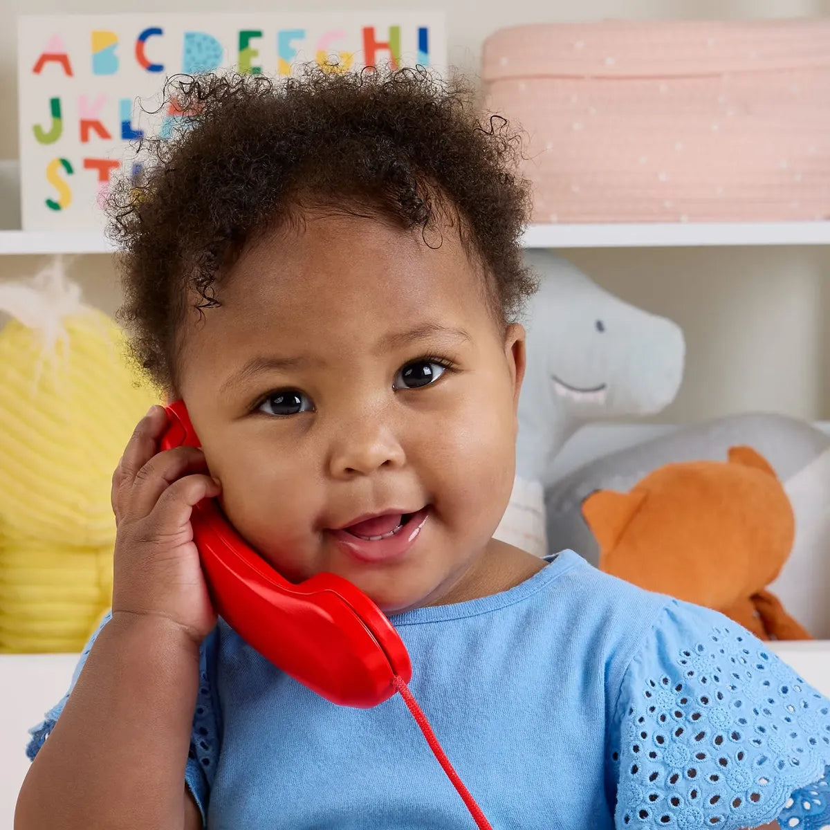 Teléfono Parlanchín 80 años Mattel– Fisher Price en oferta outlet Colombia saldos a huevo
