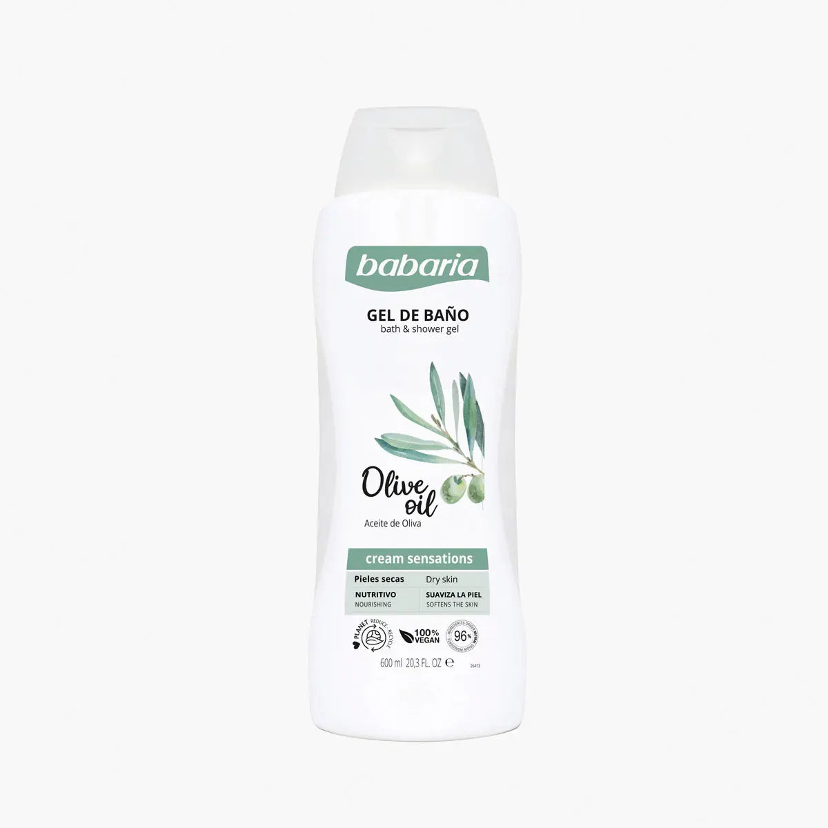 Gel de Baño Babaria Olive Oil 600ml
