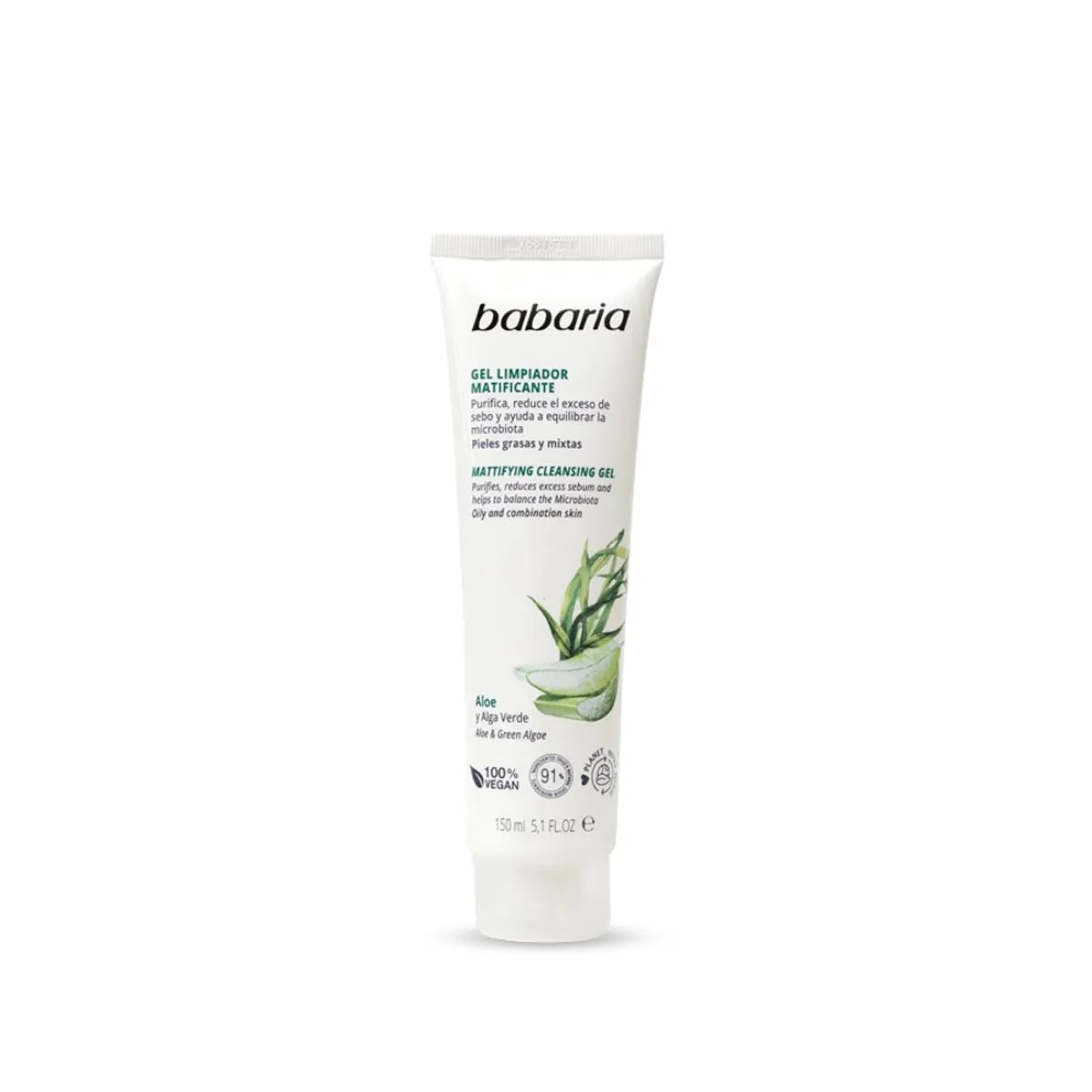 Gel Limpiador Matificante Aloe 150 ml - Babaria