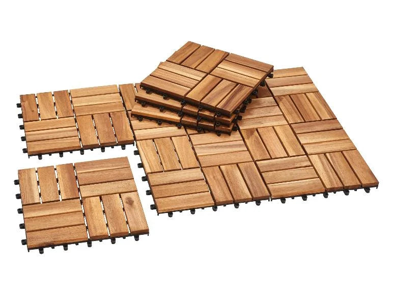 Baldosas de Madera de Acacia para Piso x 9 Unidades en oferta outlet Colombia saldos a huevo