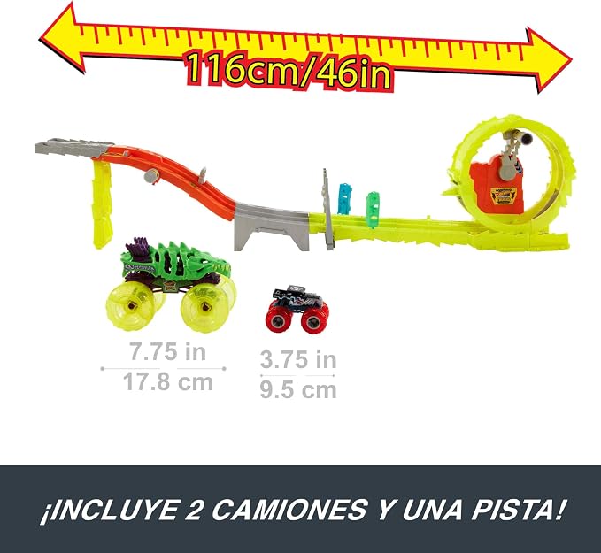 Hot Wheels Monster Trucks Power Smashers Race & Chase Challenge – Mattel en oferta outlet Colombia saldos a huevo