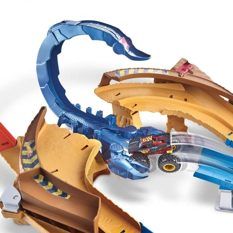 Hot Wheels Monster Trucks Juego Escorpión Superimpulso - Mattel