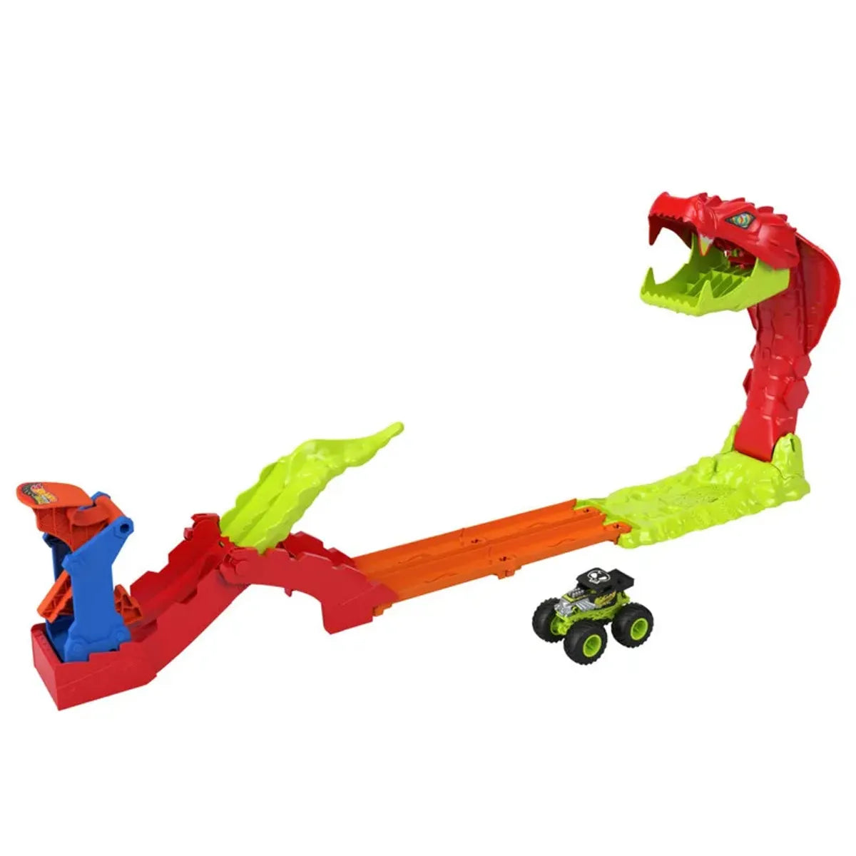 Pista Monster Trucks Mordida de Serpiente – Hot Wheels en oferta outlet Colombia saldos a huevo