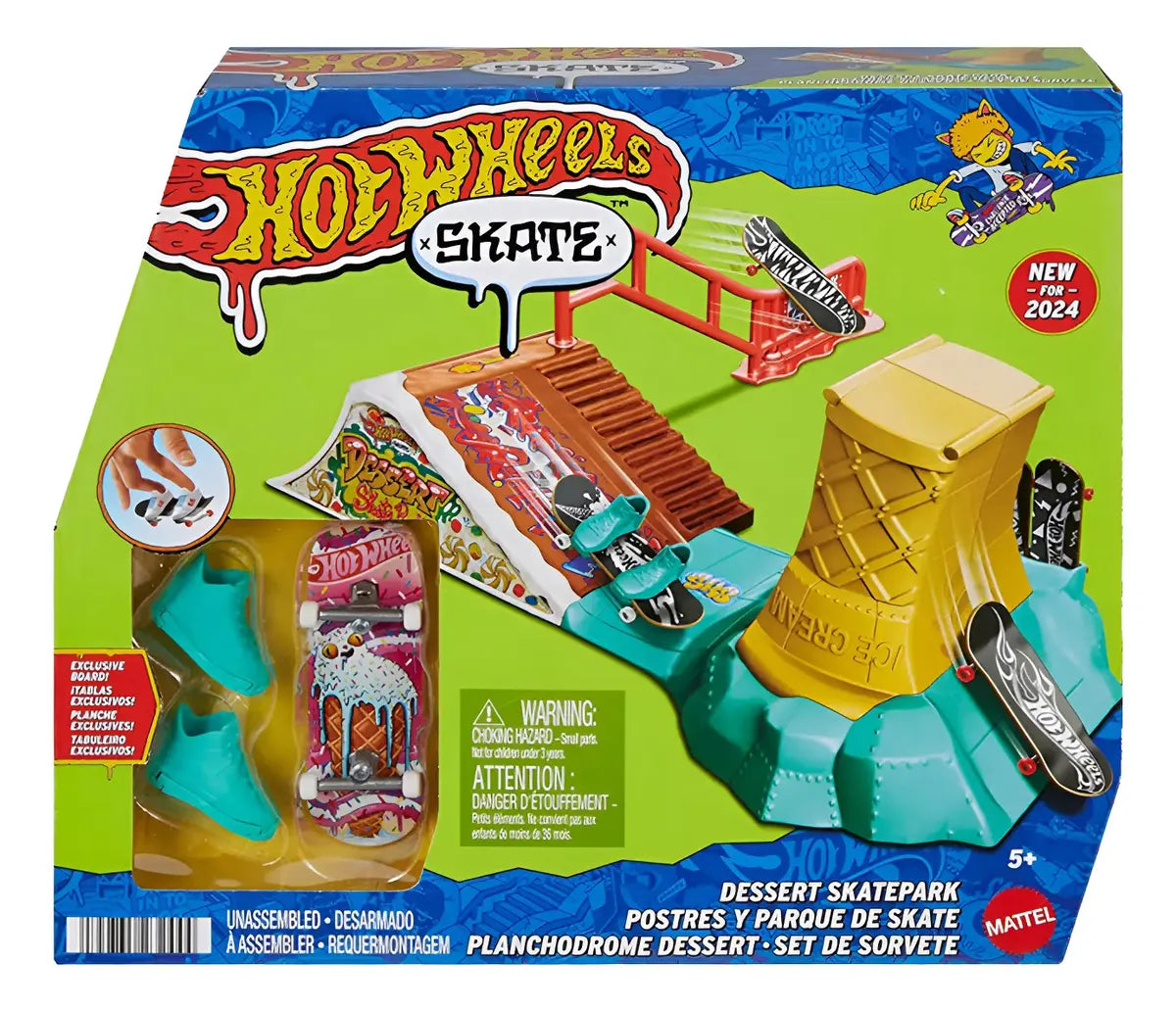 Hot Wheels Skate Postres y Parque de Skate - Mattel
