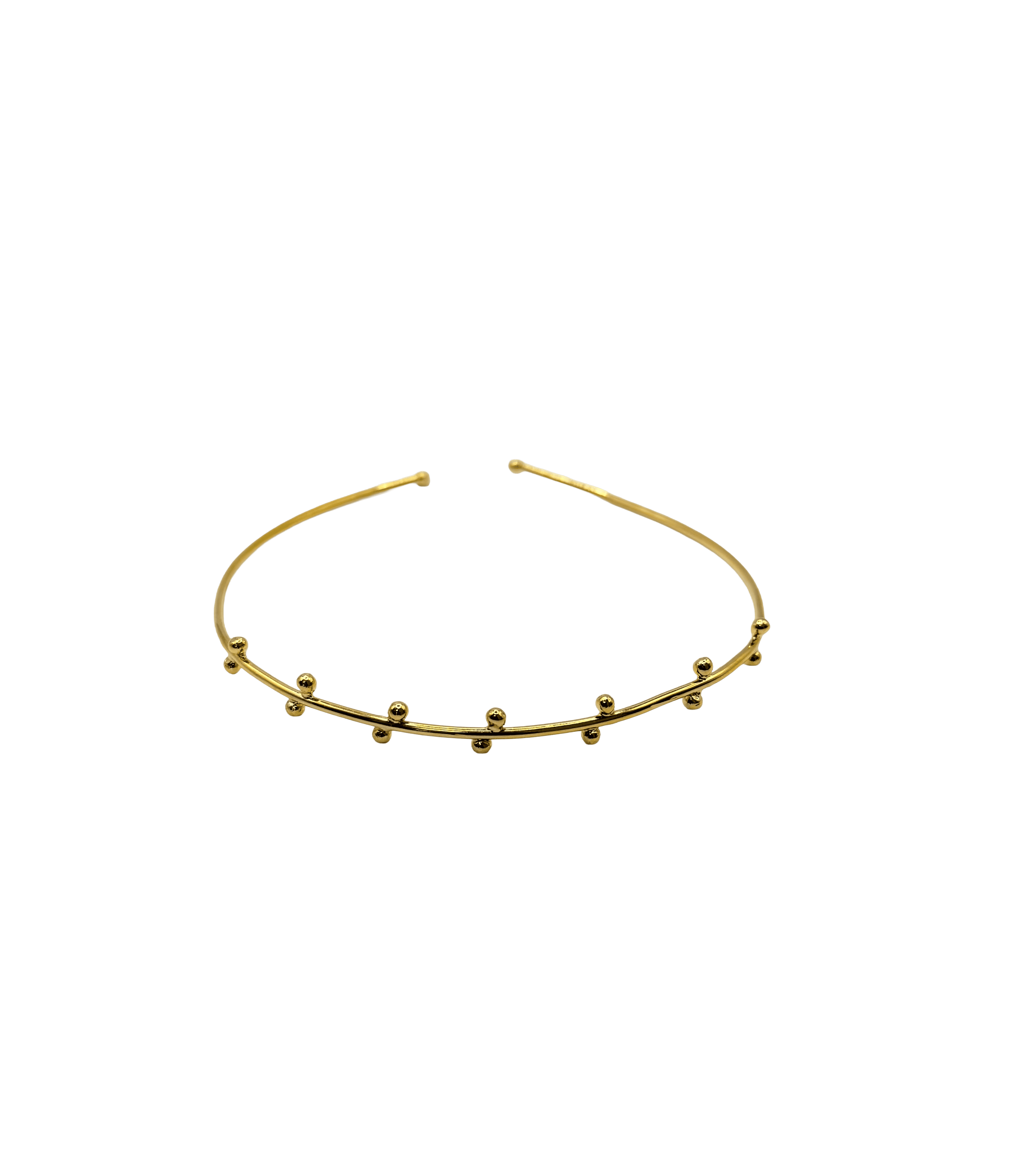 Collar Choker Puntos Dorados