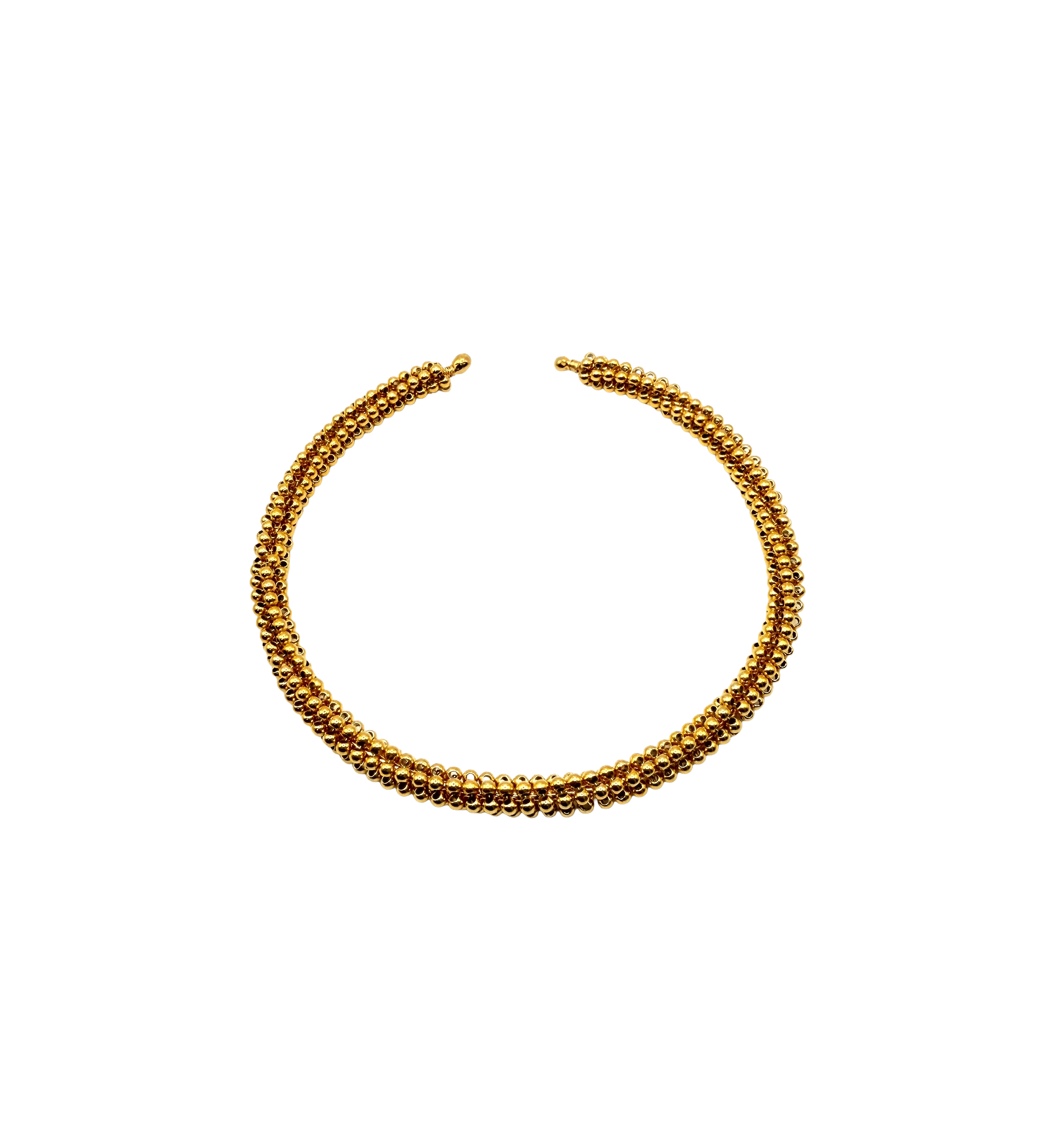 Collar Choker en Mostacilla
