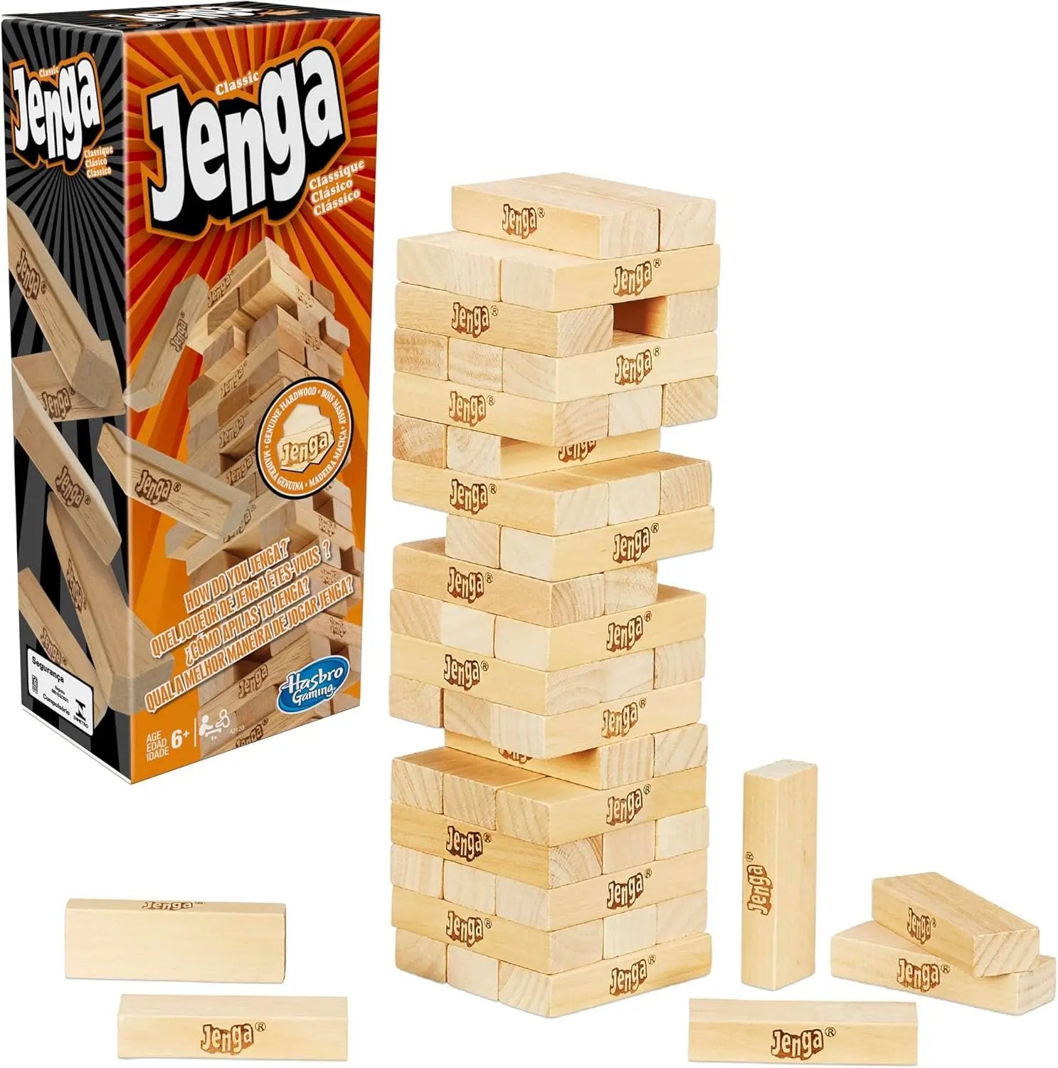 Jenga Clásico - Hasbro en oferta outlet Colombia saldos a huevo