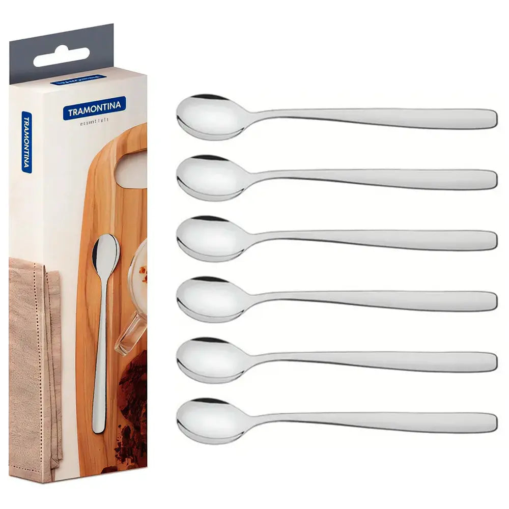 Juego de 6 Cucharas para Postre o Latte - Tramontina en oferta outlet Colombia saldos a huevo