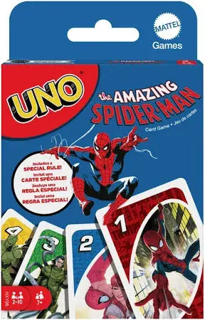 Juego de Cartas UNO Amazing Spider-Man - Mattel en oferta outlet Colombia saldos a huevo