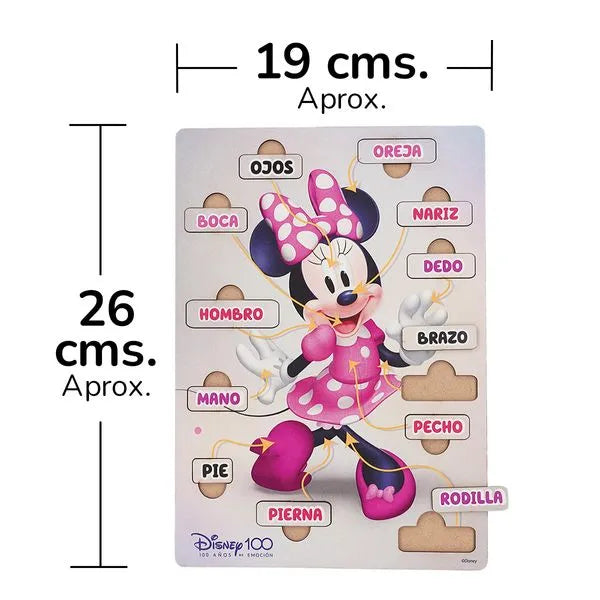 Juego Partes del Cuerpo Minnie Mouse Disney 100 - Primavera en oferta outlet Colombia saldos a huevo
