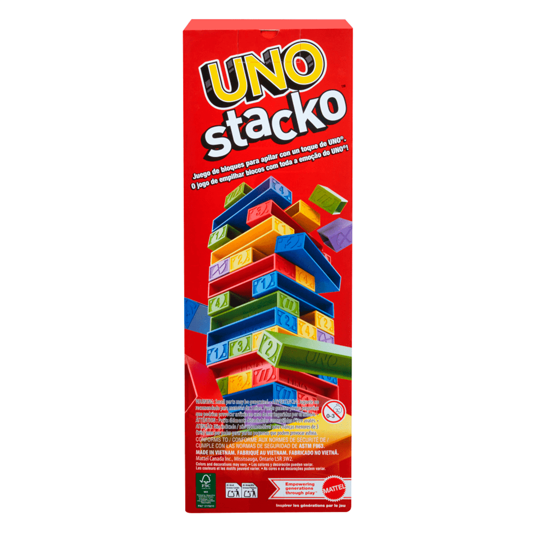 Juego de Mesa UNO Stacko en oferta outlet Colombia saldos a huevo