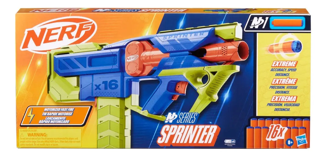 Lanzador Motorizado Nerf N Series Sprinter con 16 Dardos N1 - Hasbro