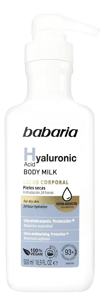 Leche Corporal con Ácido Hialurónico 500 ml - Babaria