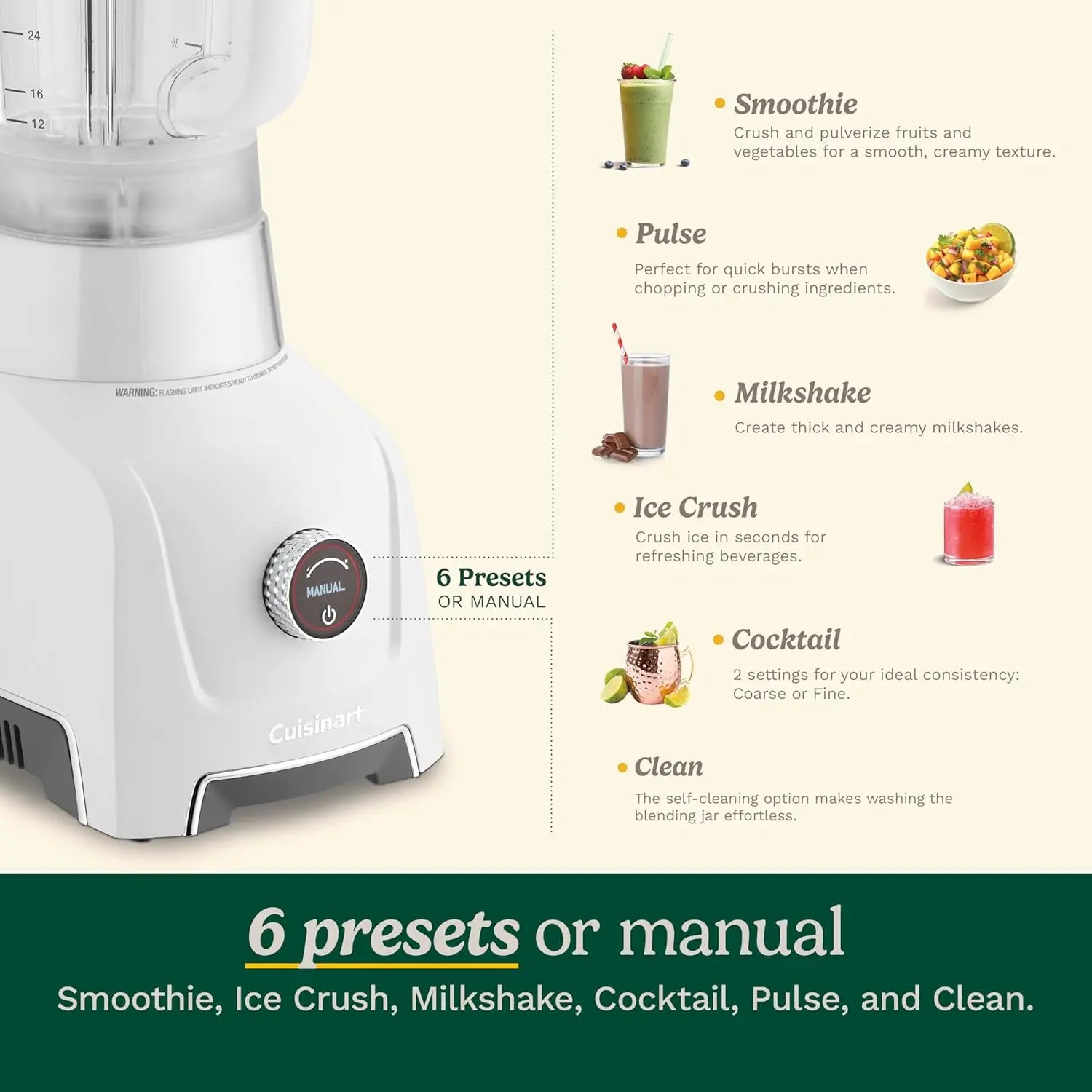 Licuadora Hurricane 48 oz BL-200 - Cuisinart