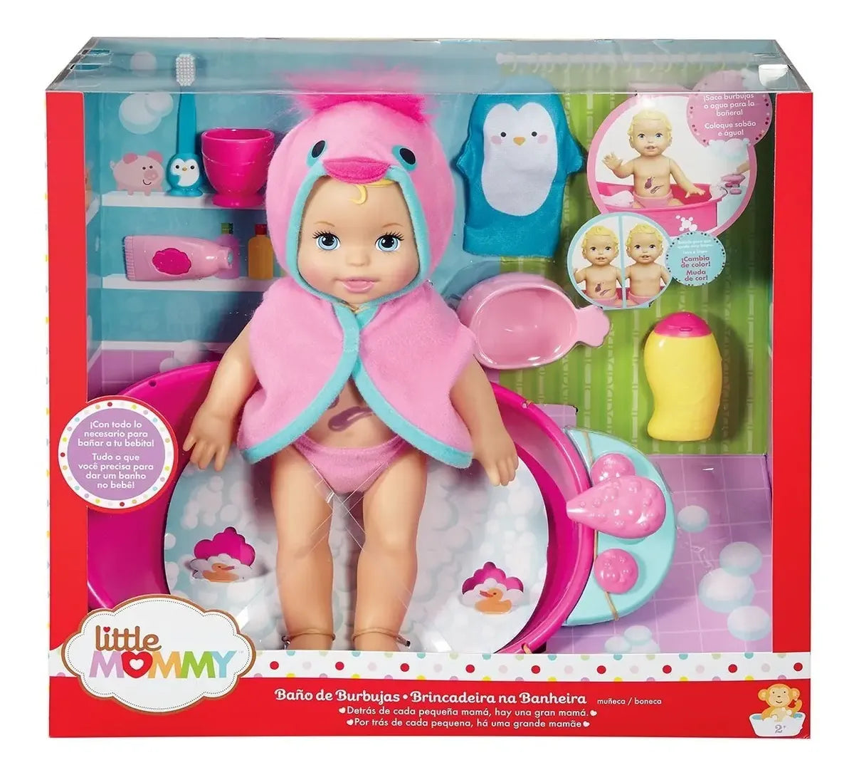 Little Mommy Muñeca Baño de Burbujas - Mattel