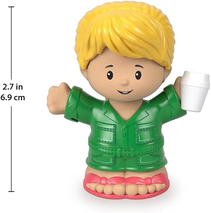 Little People Mujer con Taza de Café Figura Individual - Fisher Price