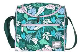 Lonchera Flower Power Natura Verde/rosa - Primavera Saldos A Huevo