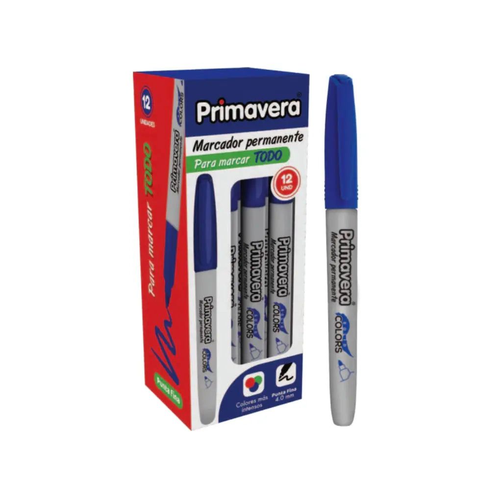 Marcador permanente punta fina 4.0mm x 12 unidades - Primavera en oferta outlet Colombia saldos a huevo