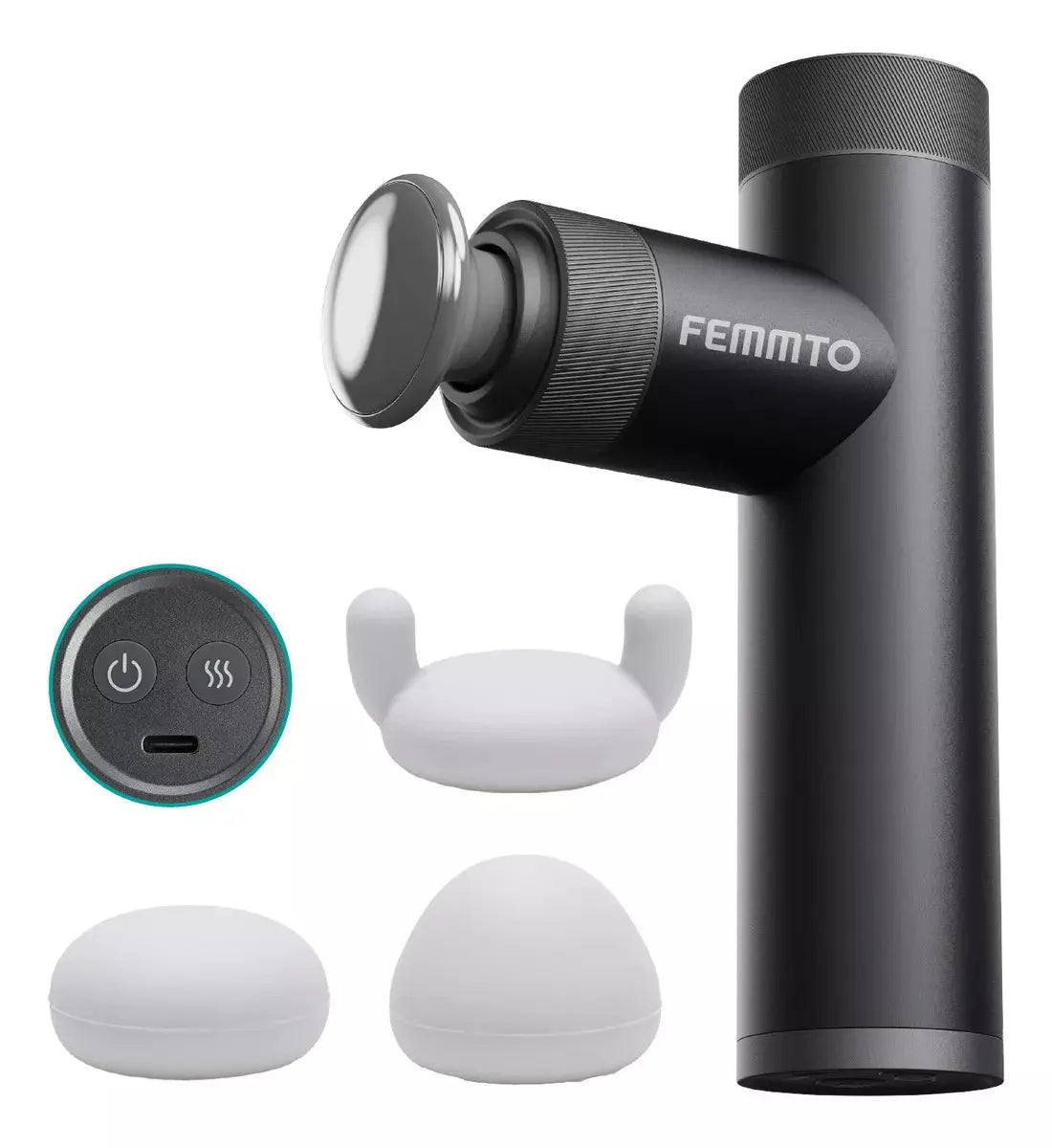 Masajeador Electrico Corporal Aluminio Pistola Funcion Calor Recargable - Femmto en oferta outlet Colombia saldos a huevo