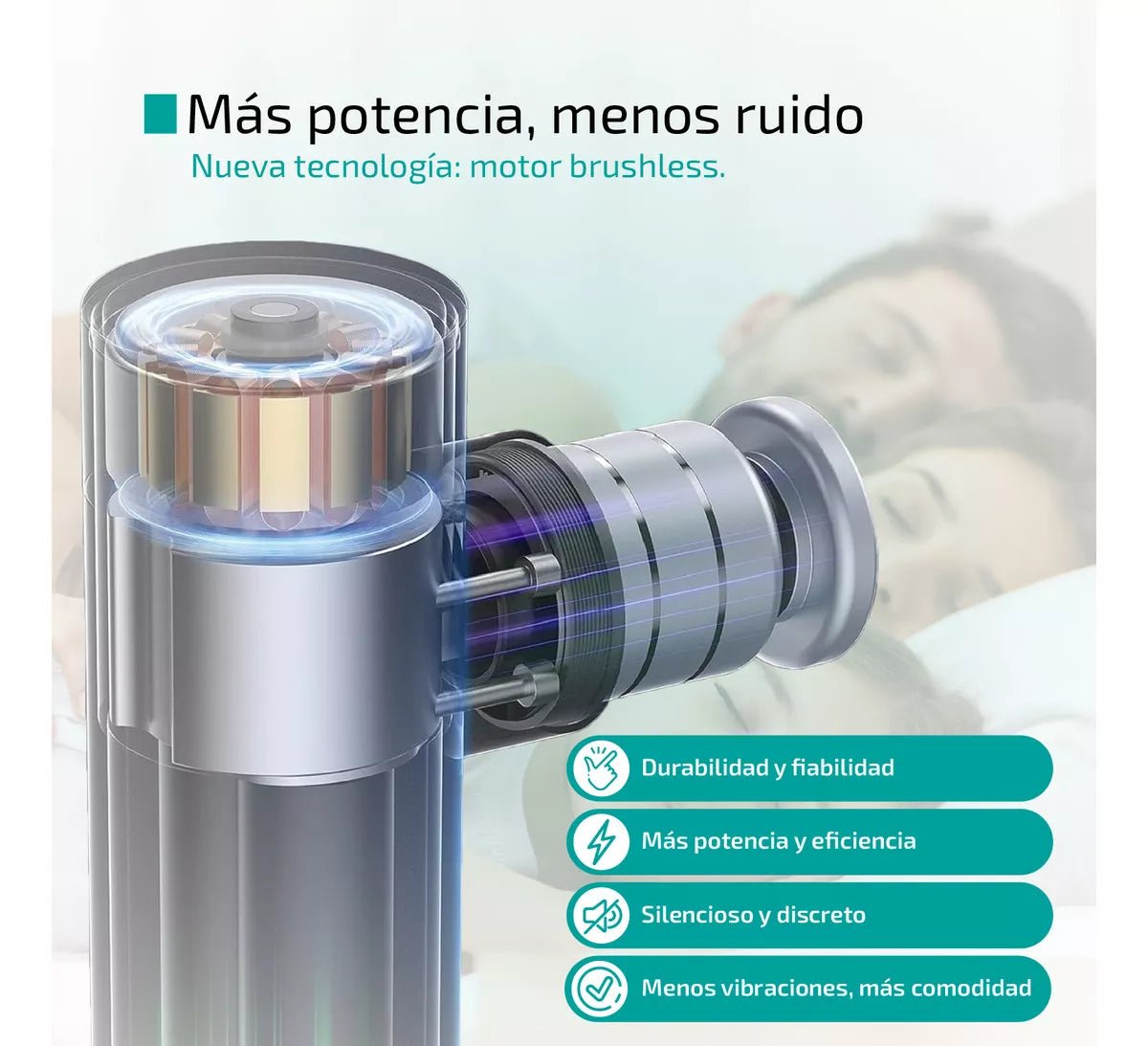 Masajeador Electrico Corporal Aluminio Pistola Funcion Calor Recargable - Femmto en oferta outlet Colombia saldos a huevo