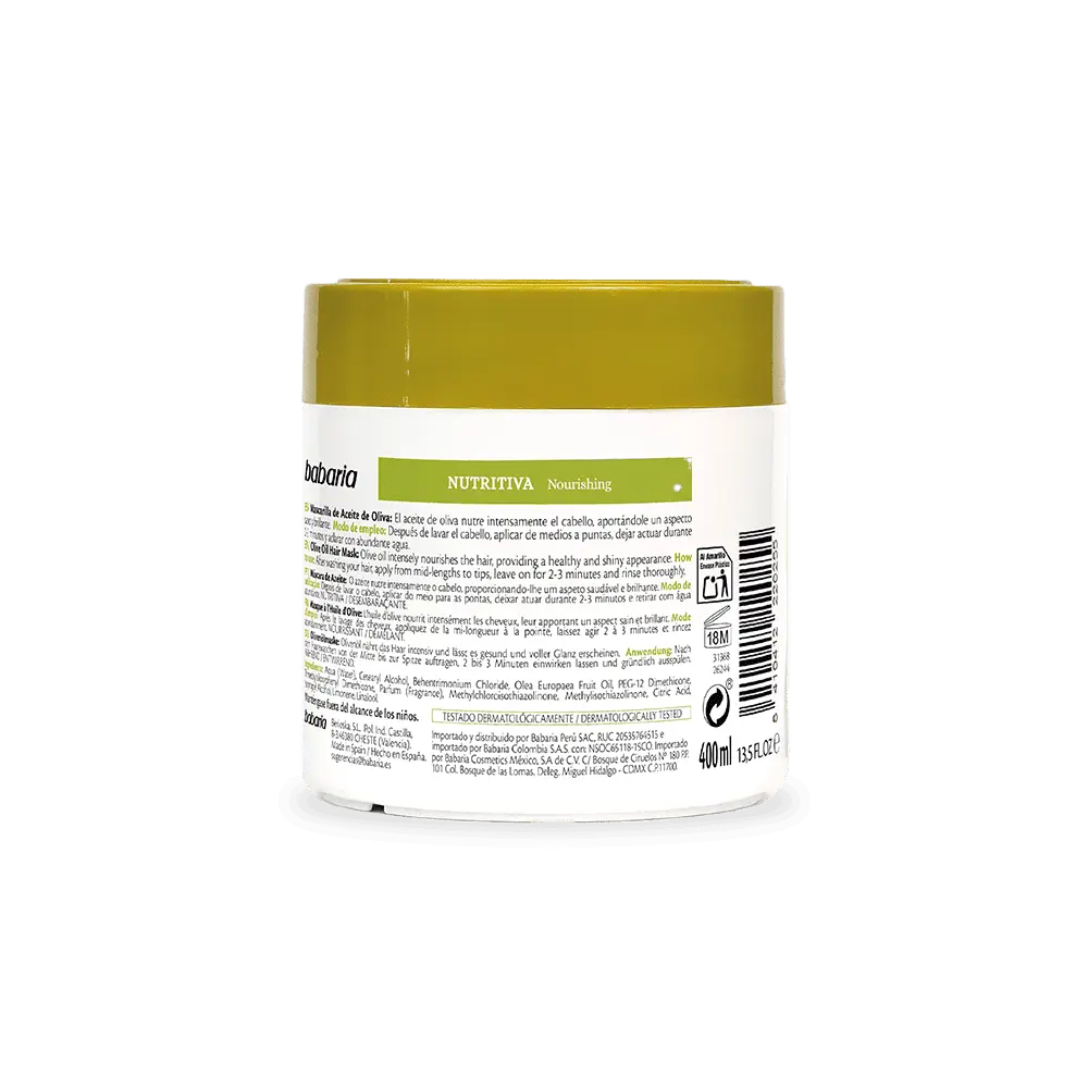 Mascarilla Capilar Aceite de Oliva 400ml - Babaria