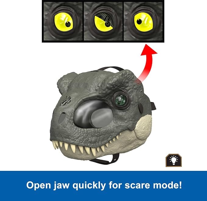 Máscara Jurassic World Rebirth T-Rex - Mattel en oferta outlet Colombia saldos a huevo
