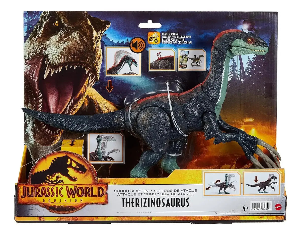 Jurassic World Dominion Therizinosaurus con Sonidos y Ataque – Mattel
