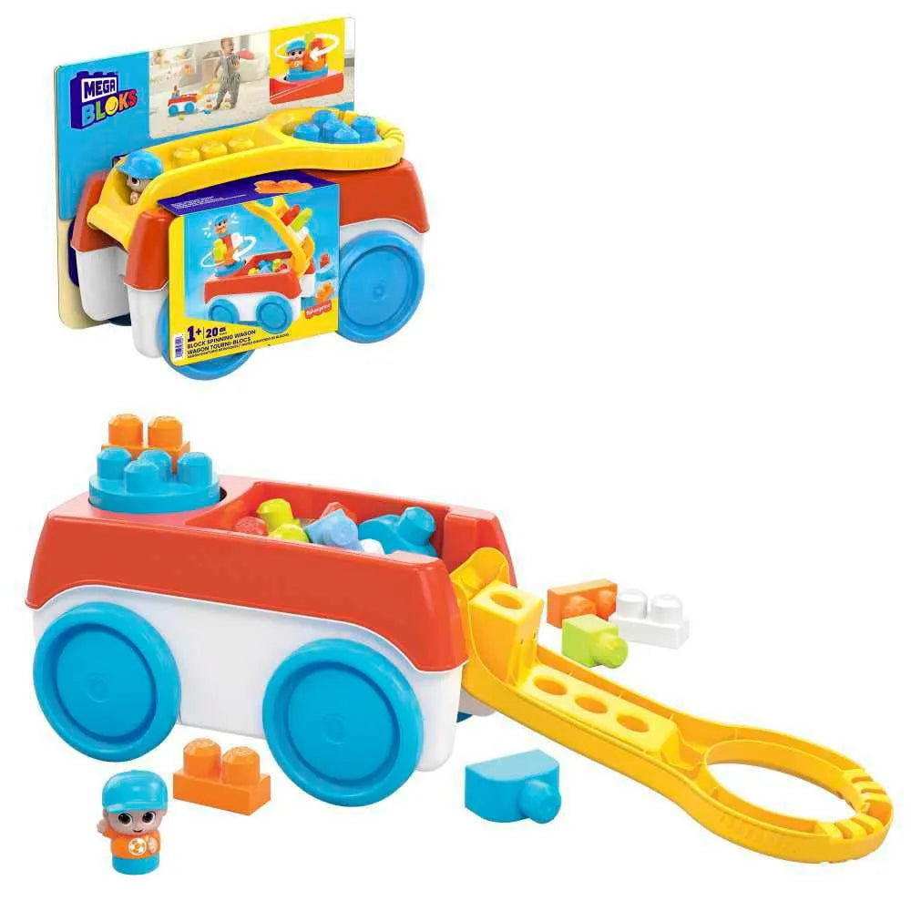 Vagón Giratorio de Bloques Juguete de Construcción - Mega Bloks