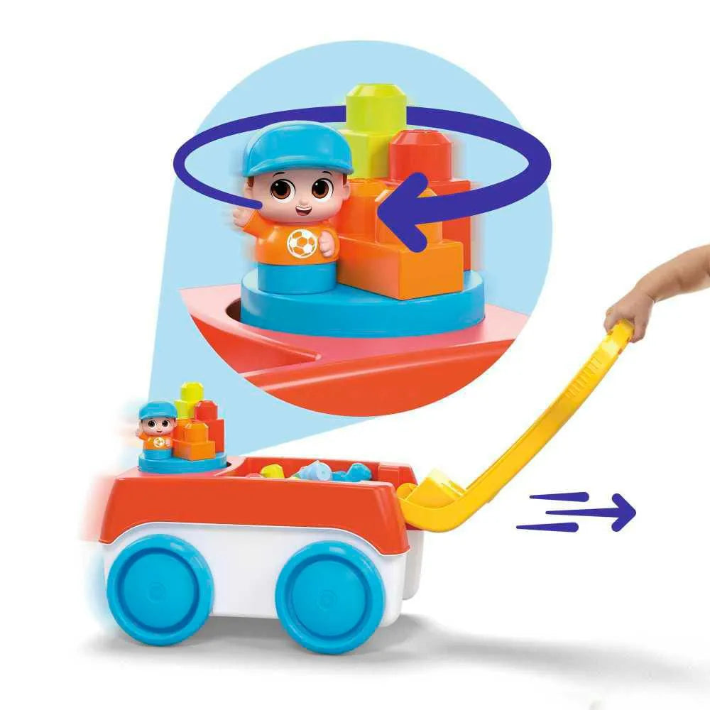 Vagón Giratorio de Bloques Juguete de Construcción - Mega Bloks